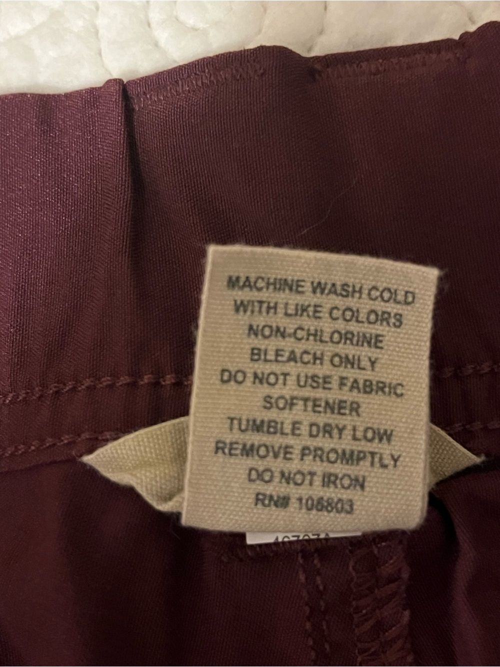 Duluth Performance Shorts in Burgundy - Picture 11 of 11